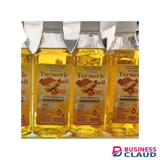 Laiou Yan Beauty Natural Essential Whitening Turmeric Oil 500ml