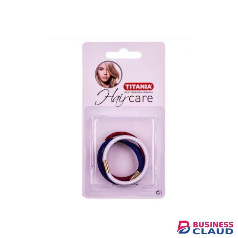 titania 8014 B Hair Tie Bands 4pcs – Secure Hold, No Hair Damage