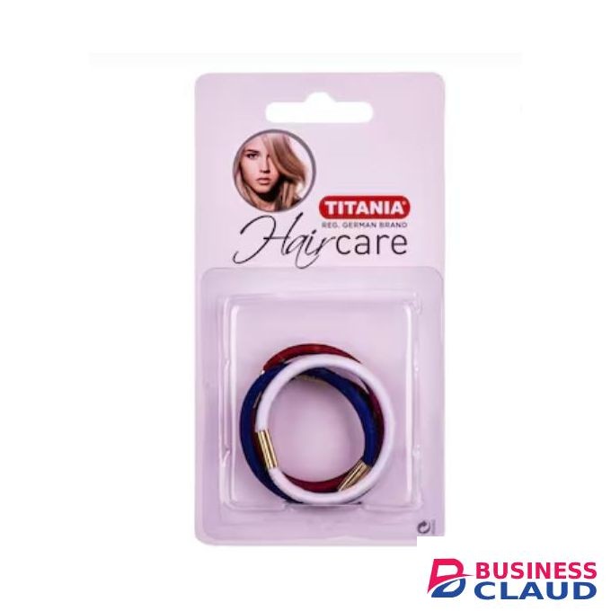 titania 8014 B Hair Tie Bands 4pcs – Secure Hold, No Hair Damage