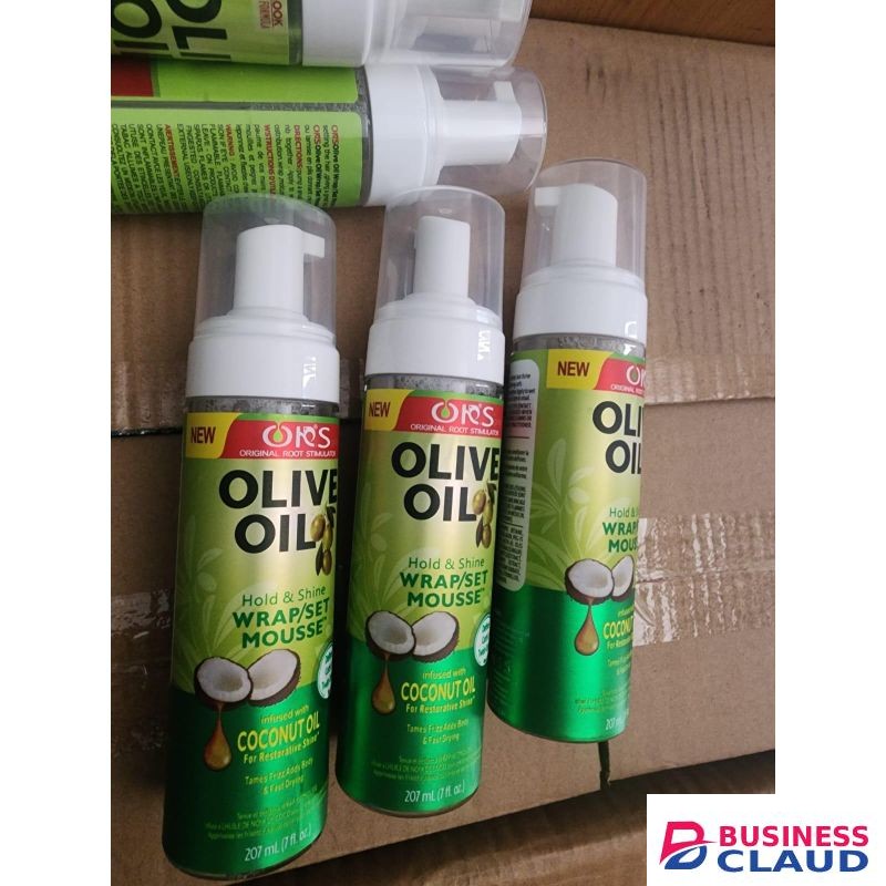 Luodais Classic Human Hair Wig/ Weave Repair Serum + ORS Wrap Coconut Oil Setting Mousse