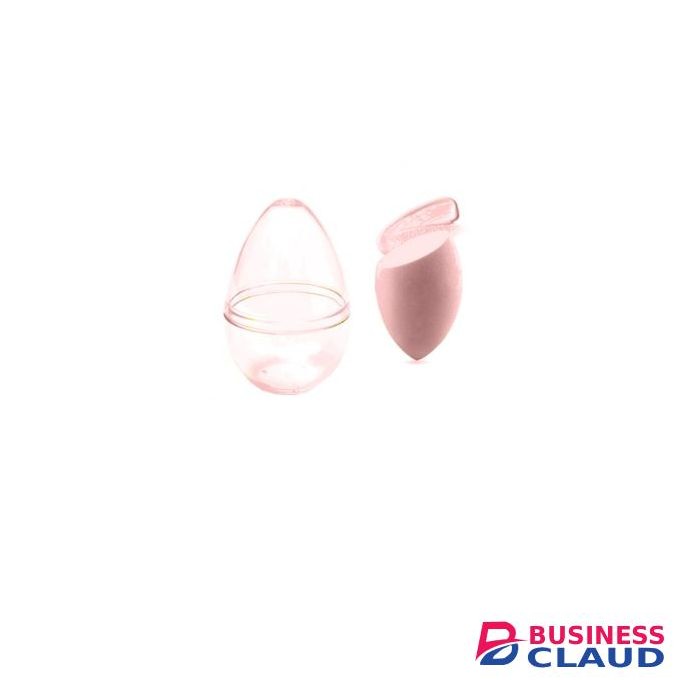 Miniso Slanted Makeup Sponge With Transparent Travel Case - Sakura