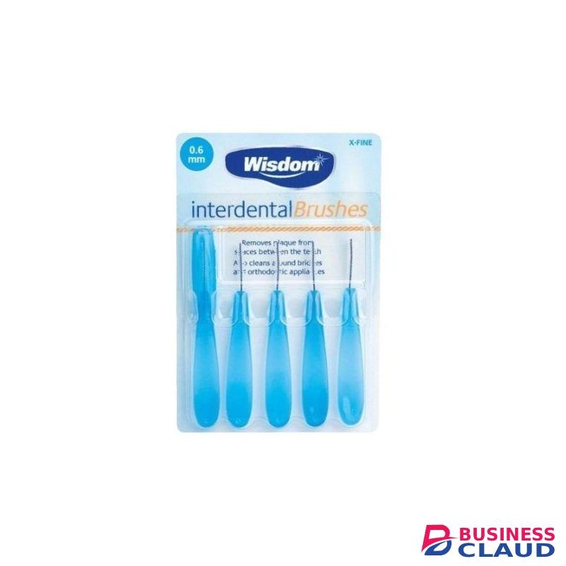 Wisdom Interdental Brushes 0.60mm 5's - Blue