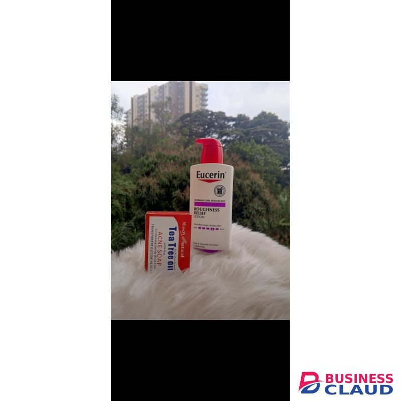 Eucerin 2 pack Roughness relief lotion and tea tree Acne soap