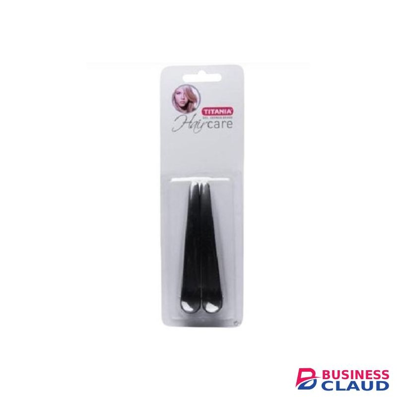titania 8026/8 B Hair Clips 2pcs – Strong Grip, No Slip Styling