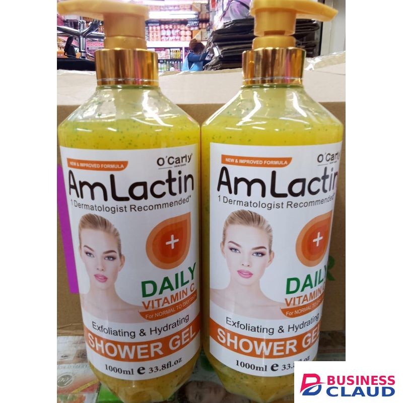 O'Carly Amlactin daily vitamin c exfoliating and hydrating shower gel