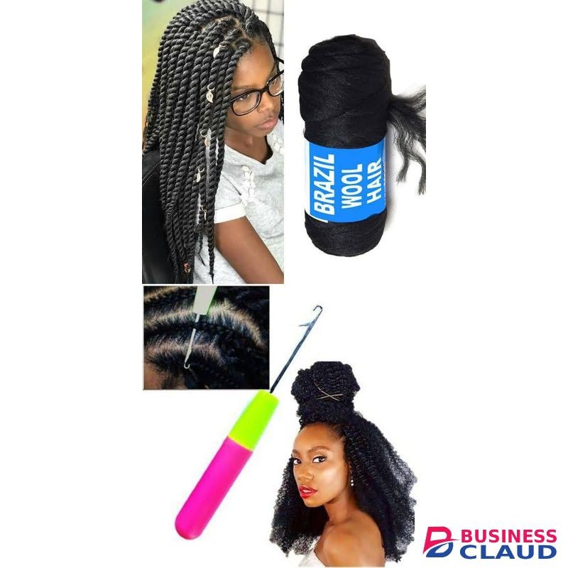 Brazilian Hair 1pc 100% Brazilian Wool Hair Twist/Faux Locs