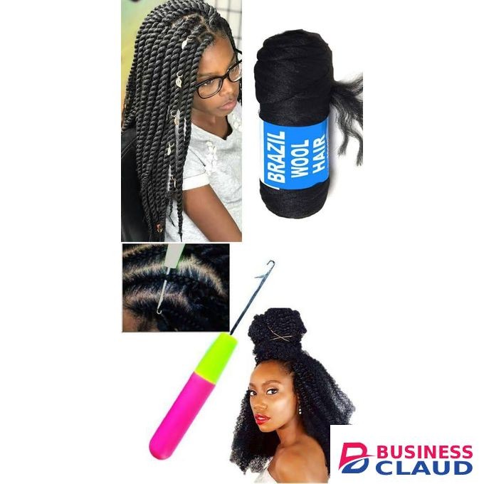 Brazilian Hair 1pc 100% Brazilian Wool Hair Twist/Faux Locs