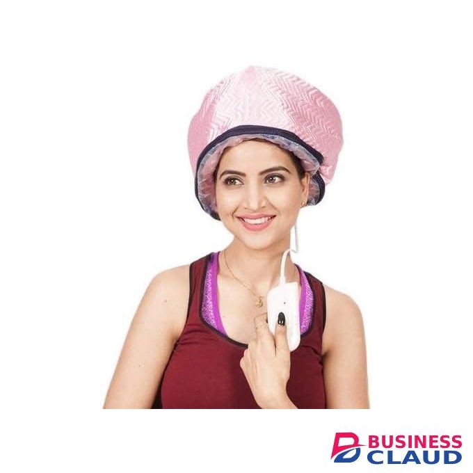 JM SELLER Hair Care Thermal Head Spa Cap Treatment with Beauty Steamer - Nourishing Heating Spa Cap for Women (Pink)