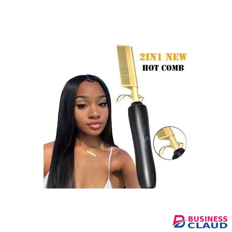 2 IN 1 Hot Comb Wet And Dry Hair Use Hair Straightener Comb