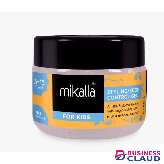 Mikalla Kids Edge Control Gel 250ml – Gentle Hold, No Flakes, Child-Friendly Hair Gel