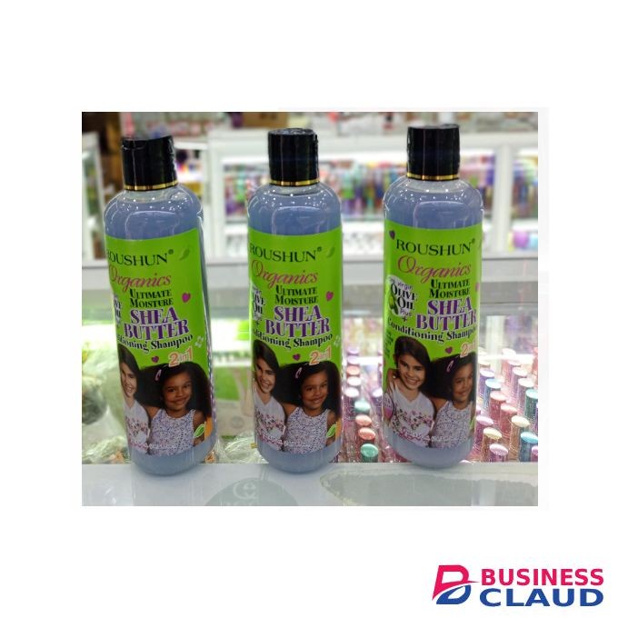 Roushun Organic Moisture Shea Butter 2 In 1 Conditioner Shampoo