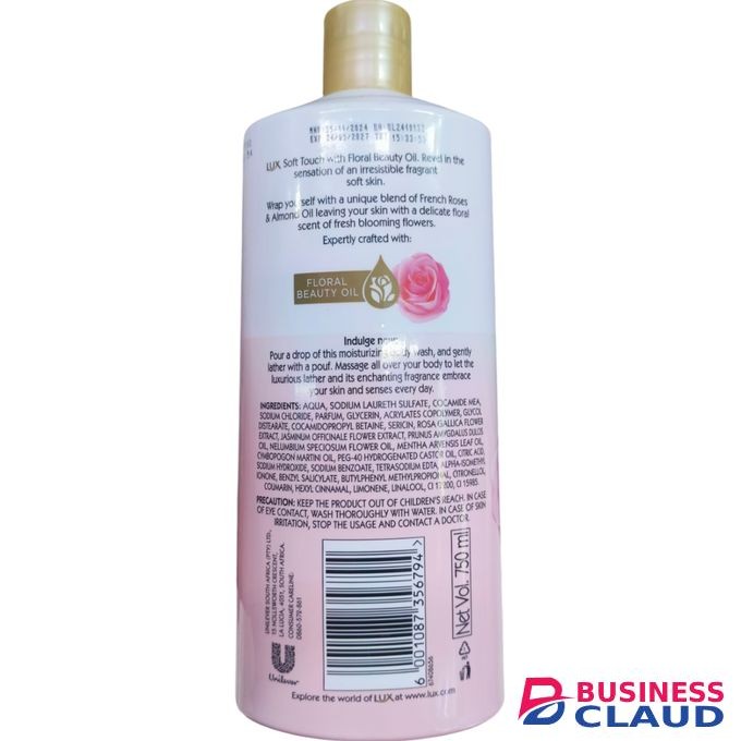 Lux Soft Touch Floral Beauty Oil Body Wash ,