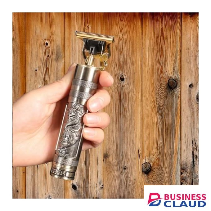 Rechargeable Vintage T9 Dragon Metallic Body Gold Cordless Professional Wireless Hair Clipper Trimmer Shaver Grooming Tool