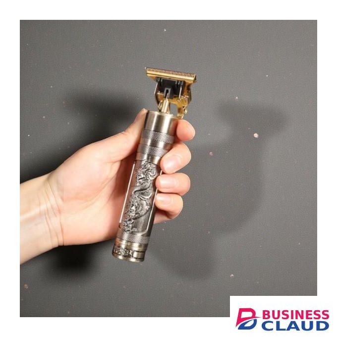 Lightweight Portable Vintage T9 Dragon Metallic USB Gold Cordless Professional Wireless Hair Clipper Trimmer Shaver