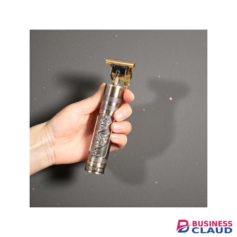 Lightweight Portable Vintage T9 Dragon Metallic USB Gold Cordless Professional Wireless Hair Clipper Trimmer Shaver