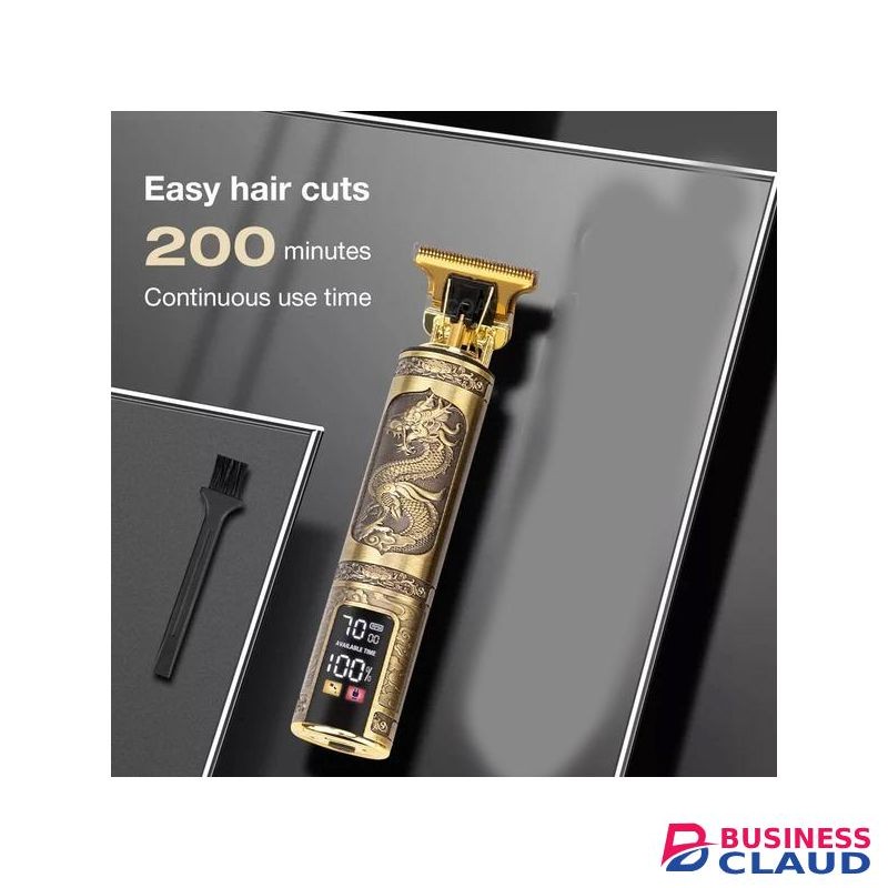 Long Term Reliability LED Digital Display Screen Dragon Professional Electric Hair Trimmer Clipper Kinyozi