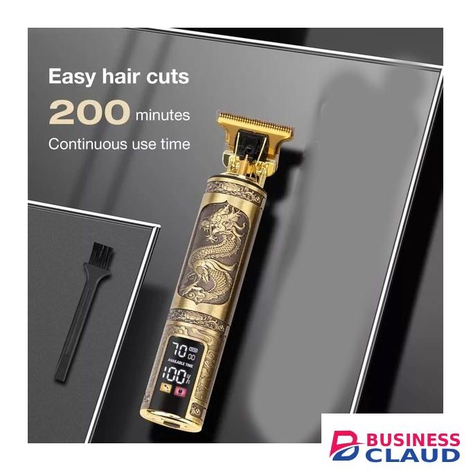 Long Term Reliability LED Digital Display Screen Dragon Professional Electric Hair Trimmer Clipper Kinyozi