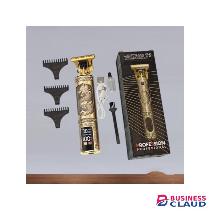 High Durability LED Digital Display Screen Rechargeable Dragon Professional Electric Hair Trimmer Clipper Kinyozi