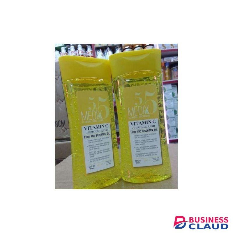 Medix 5.5 VITAMIN C + FERULIC ACID FIRM AND BRIGHTENING Body Oil Clears Dark Spot, Anti Wrinkle,Even Tone
