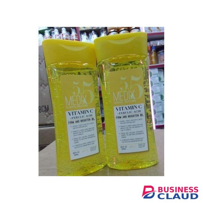 Medix 5.5 VITAMIN C + FERULIC ACID FIRM AND BRIGHTENING Body Oil Clears Dark Spot, Anti Wrinkle,Even Tone