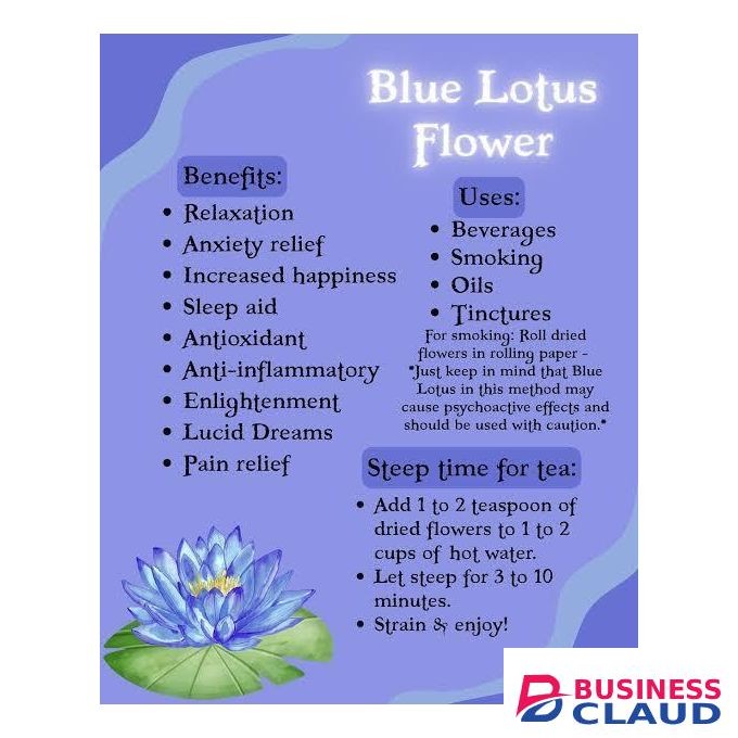 Organic Blue lotus flower promote mental health, natural aphrodisiac (100 grams
