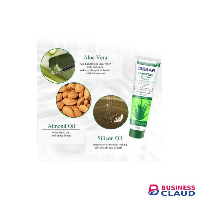 Disaar Aloe Vera Magic Clean Perfumed Hair Removal Cream Almond 100ml