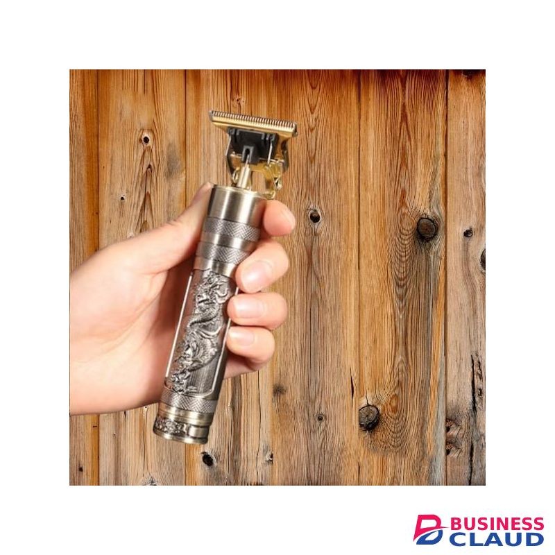 Portable Vintage T9 Dragon Metallic USB Gold Cordless Professional Wireless Hair Clipper Trimmer Shaver Safe for All Skin Types
