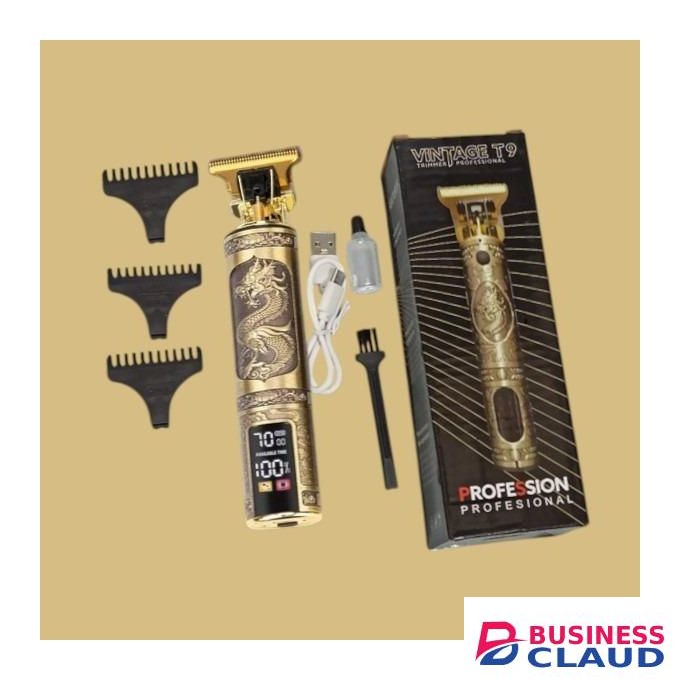 High Durability Dragon Professional Electric Hair Trimmer Clipper Kinyozi With LED Digital Display Screen