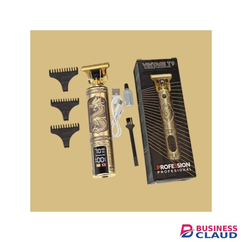 High Durability Dragon Professional Electric Hair Trimmer Clipper Kinyozi With LED Digital Display Screen