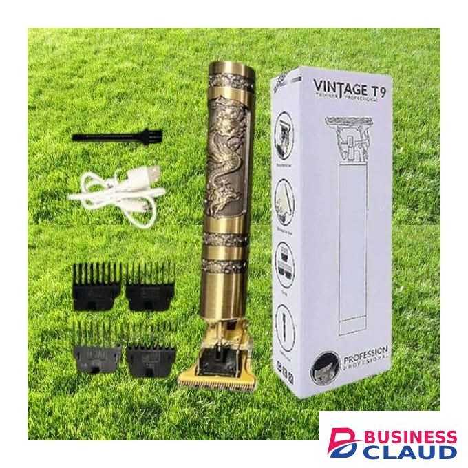 Vintage Small Body T9 Professional USB Rechargeable Long Lasting Quality Hair Clipper Trimmer Shaver