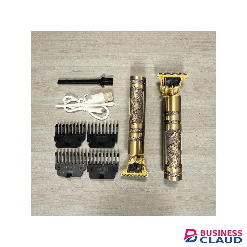 Vintage Anti Slip Grip Metallic, Dragon T9 Hair Clipper Trimmer Shaver Professional Kinyozi