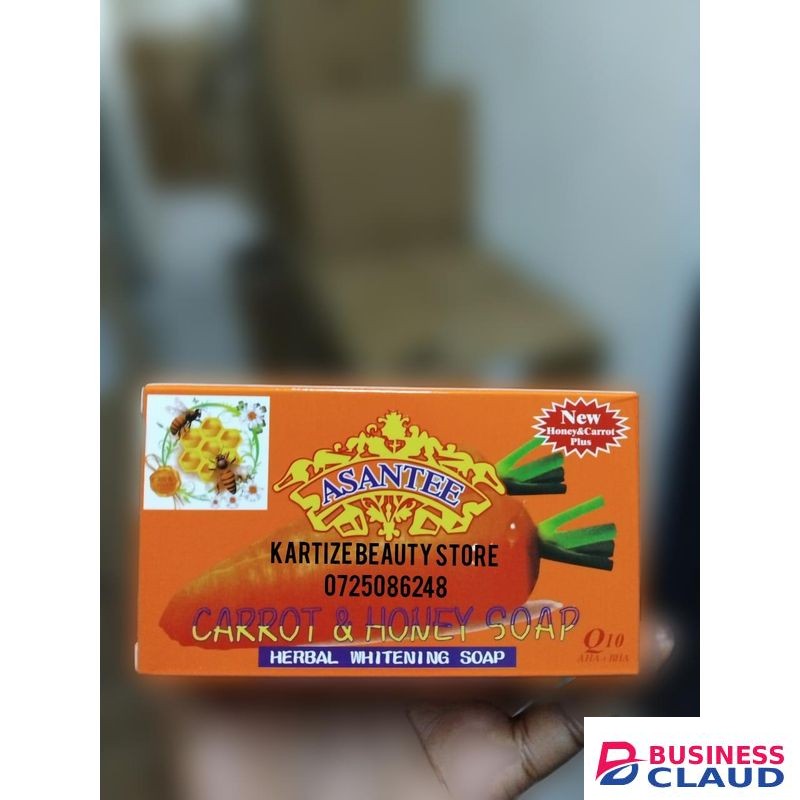 Asantee Carrot and honey soap herbal whitening soap