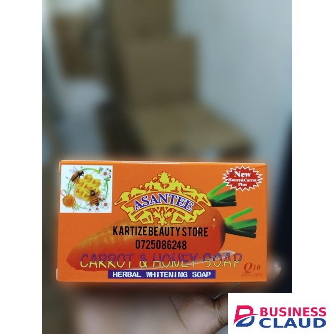 Asantee Carrot and honey soap herbal whitening soap