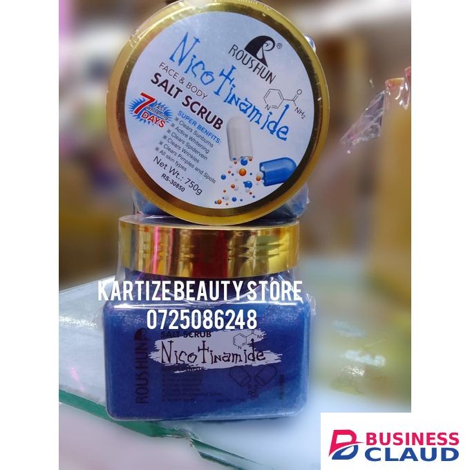 Roushun Exfoliating Nicotinamide Face And Body Salt Scrub