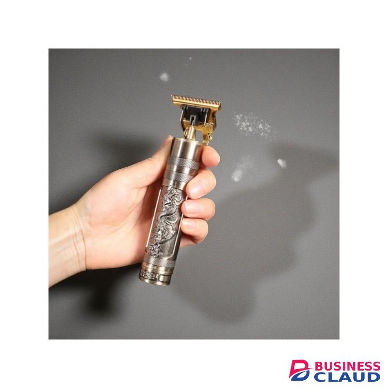Portable Professional Vintage T9 Golden Dragon Metal Rechargeable Electric Hair Clipper Trimmer Cutting Machine