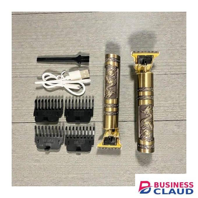 Ultra Silent Motor Professional Cordless T9 Gold Electric Hair Clipper Trimmer Shaver