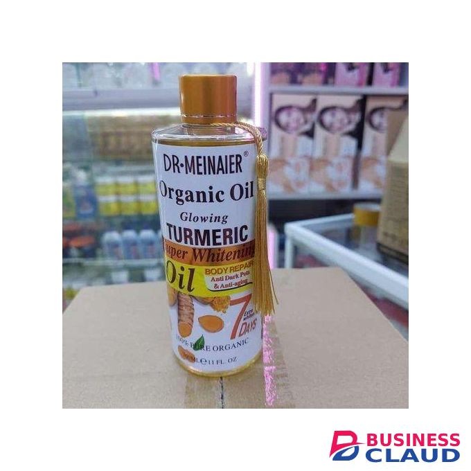 Dr. Meinaier Turmeric Organic Glowing Face & Body Oil. Anti-Aging, Anti-Dark Spots, Moisturizes, Clears Dark Knuckles, Armpit, Thighs, Black Spots, Exfoliates, Soothes, Brightens, Evens the skin tone & Smooths