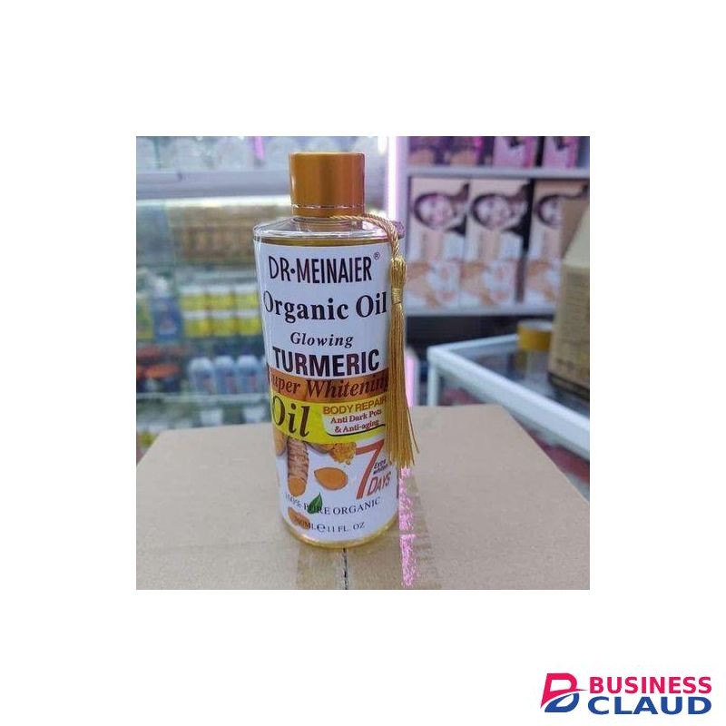 Dr. Meinaier Turmeric Organic Glowing Face & Body Oil. Anti-Aging, Anti-Dark Spots, Moisturizes, Clears Dark Knuckles, Armpit, Thighs, Black Spots, Exfoliates, Soothes, Brightens, Evens the skin tone & Smooths