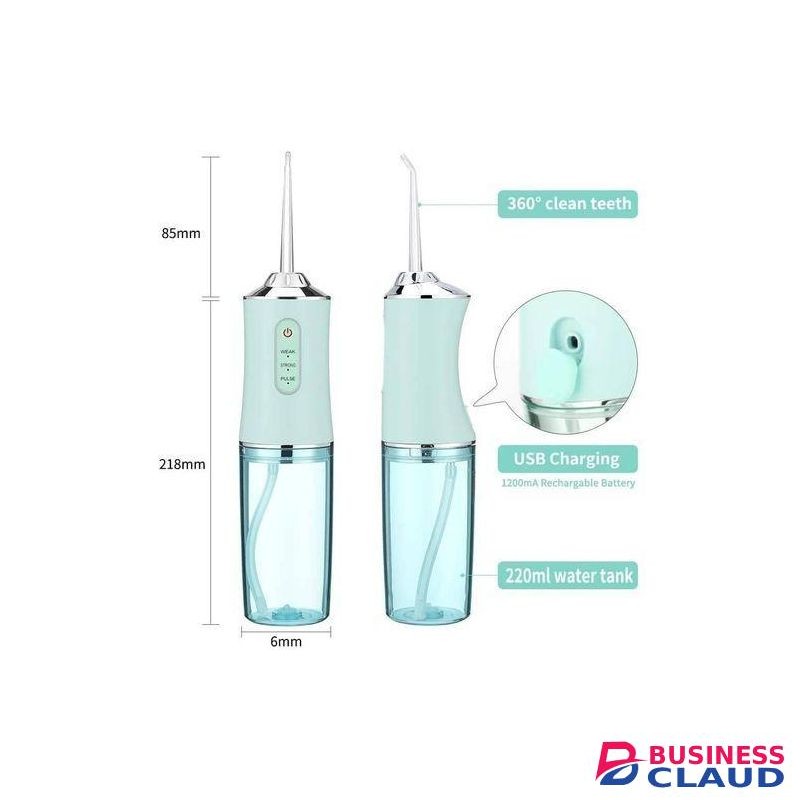 Electric Oral Irrigator Cordless,USB Rechargeable Dental Water Flosser with 4 Nozzles and 3 Pressure Modes,Teeth Cleaning and Whitening 4 Jet Tip IPX7 Waterproof Teeth Cleaner