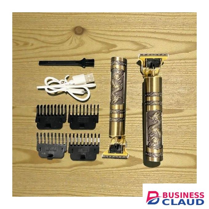 Durable Corrosion Resistant Vintage T9 Professional Cordless Rechargeable 100% Metallic Body Hair Cutting Hair Clipper Hair Shaving Shaver Machine Shaver Kinyozi