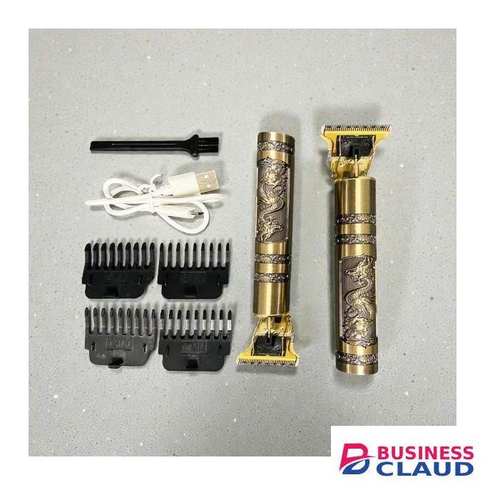 Vintage Inbuilt Battery Modern Technology Classic Design High Grade Blade Metallic Dragon T9 Hair Clipper Trimmer Shaver
