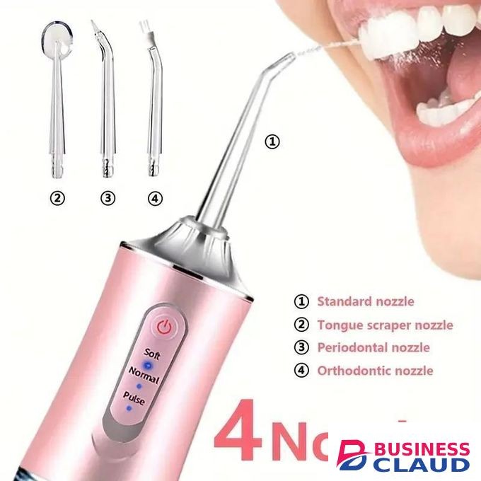 Water Flosser for Teeth Cordless Water Flossers Dental Oral Irrigator with DIY Mode 4 Jet Tips, IPX7 Waterproof,Portable and Rechargeable for Home&Travel