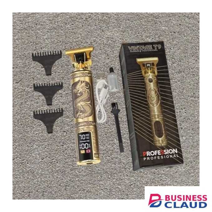 LED Digital Display Screen Inbuilt Rechargeable Li-ion Battery Dragon Professional Electric Hair Trimmer Clipper Kinyozi