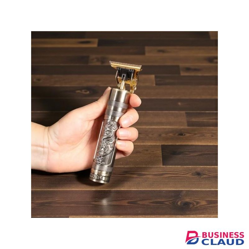Rechargeable Battery Vintage T9 Dragon Metallic Body Gold Cordless Professional Wireless Hair Clipper Trimmer Shaver Safe for All Skin Types