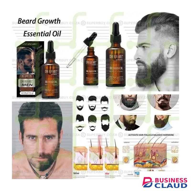 Dr. Rashel Beard Oil For Men Beard Growth Enhancer Essence Oil Leave-in Conditioner Restore Natural Moisture Beard Beauty Products