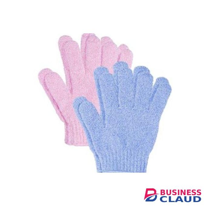 2 Pairs Shower Gloves ( Blue &pink)