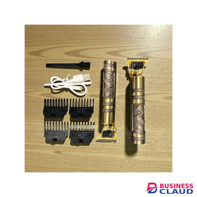 High Performance Plug And Play Vintage T9 Professional Cordless Rechargeable 100% Metallic Body Hair Cutting Hair Clipper Hair Shaving Shaver Machine Shaver Kinyozi
