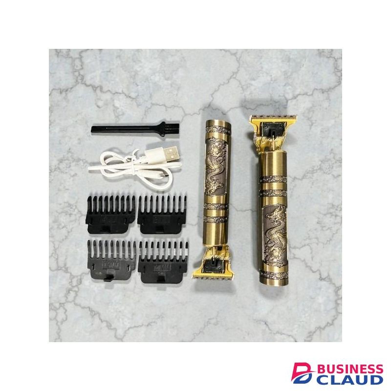 High Quality Metallic Body Vintage T9 Professional Cordless Portable USB Rechargeable 100% Metallic Body Hair Cutting Hair Clipper Hair Shaving Shaver Machine Shaver Kinyozi
