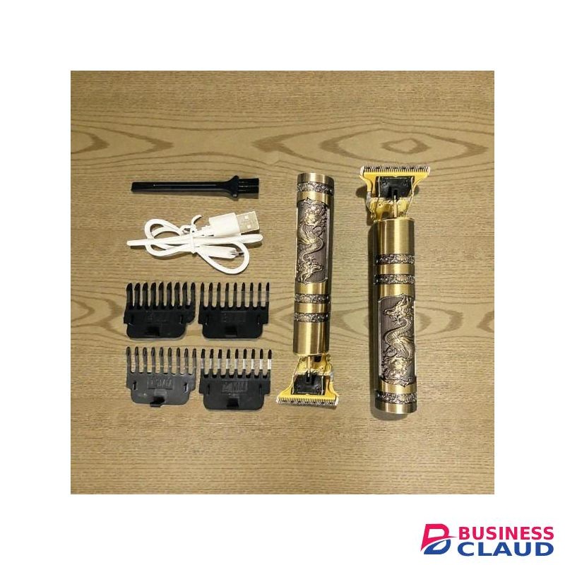Premium Quality Material Long Term Reliability Vintage T9 Professional Cordless Rechargeable 100% Metallic Body Hair Cutting Hair Clipper Hair Shaving Shaver Machine Shaver Kinyozi