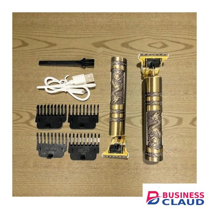 Premium Quality Material Long Term Reliability Vintage T9 Professional Cordless Rechargeable 100% Metallic Body Hair Cutting Hair Clipper Hair Shaving Shaver Machine Shaver Kinyozi